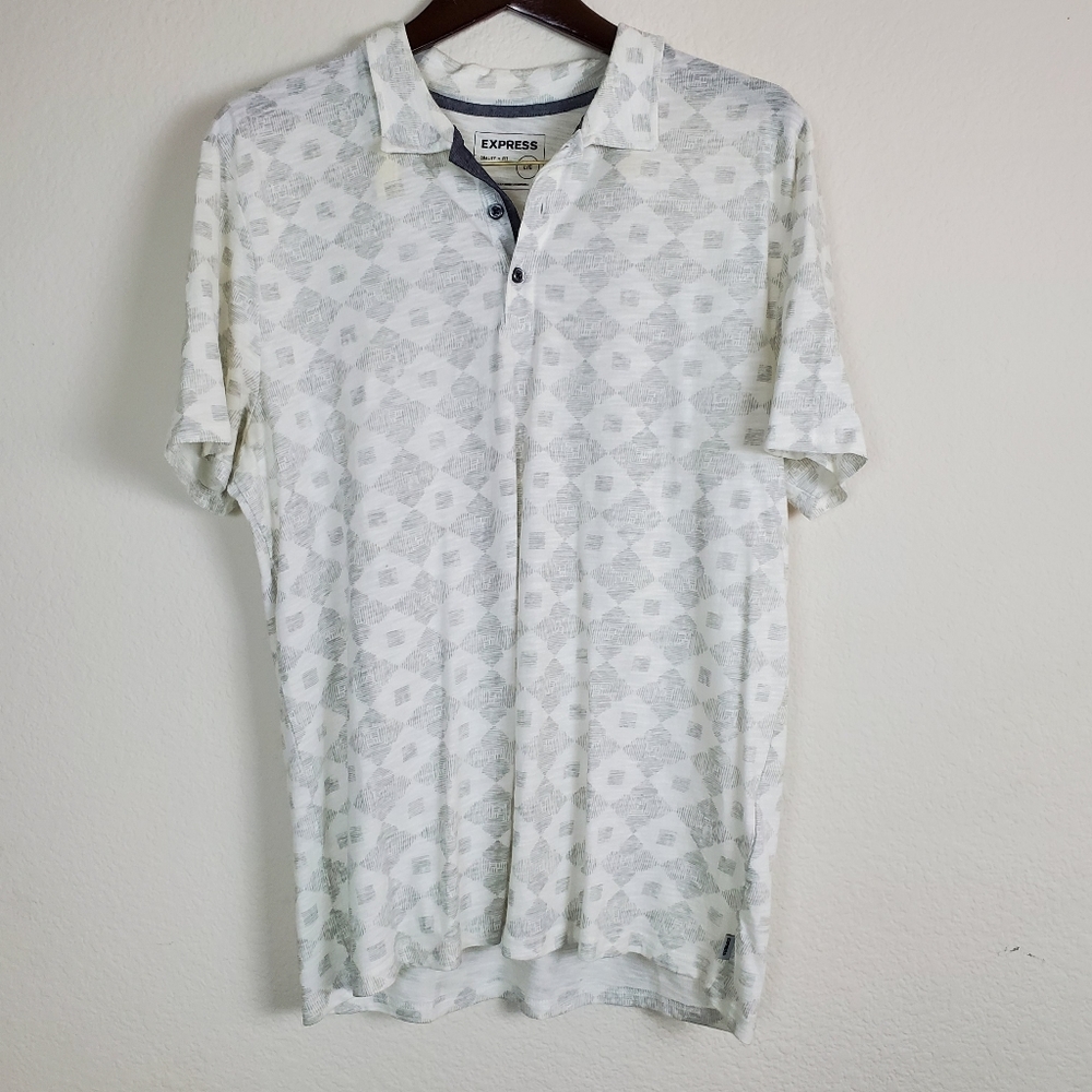 Express Polo Shirt Gray Large